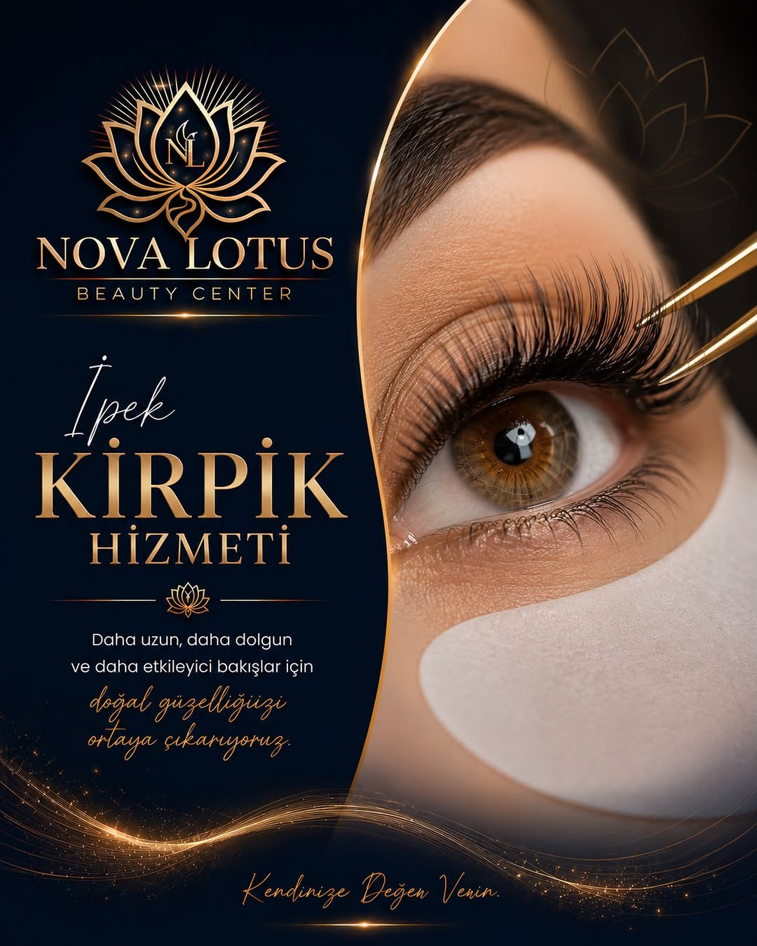 İpek kirpik uygulaması - Nova Lotus Beauty Center