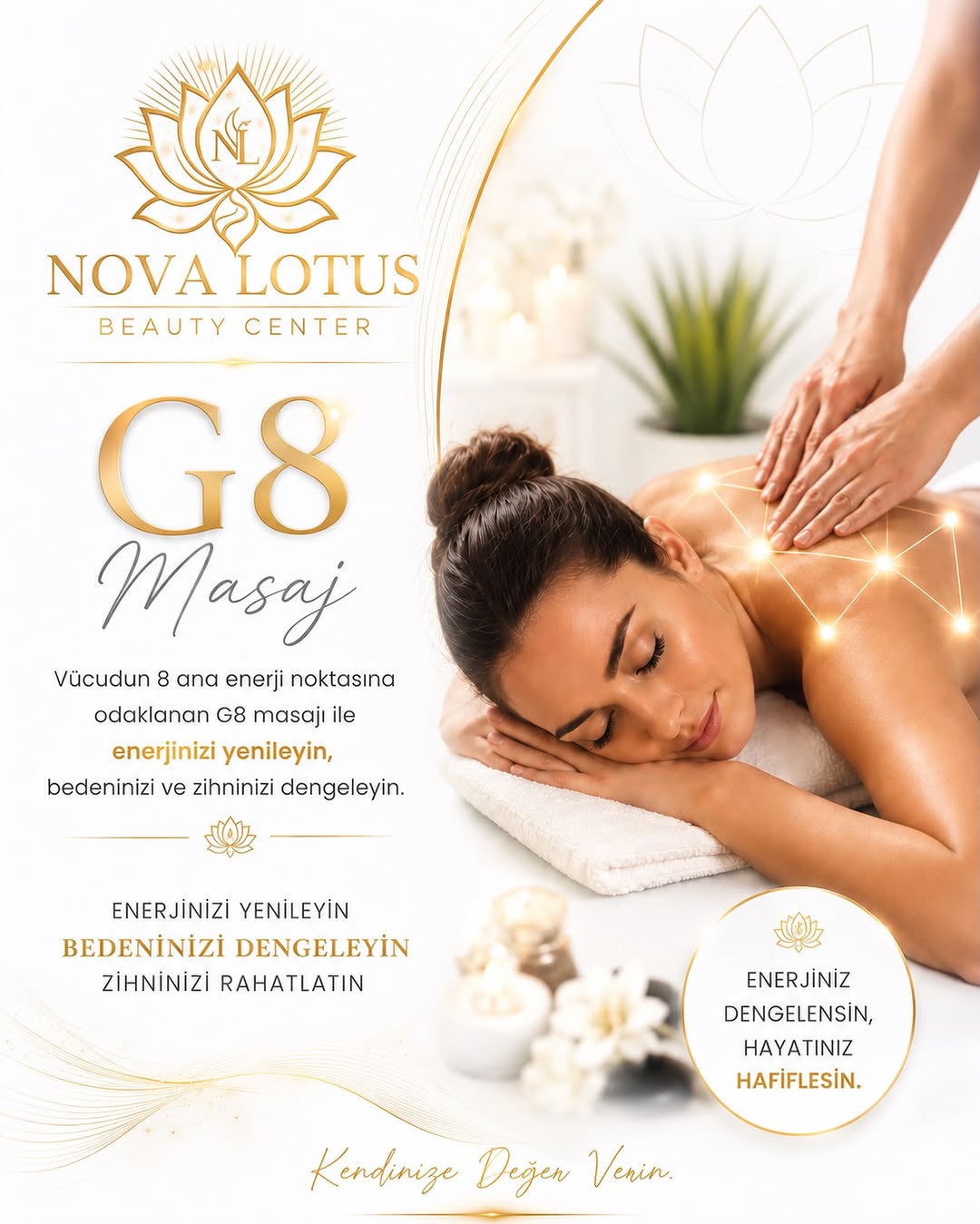 G8 Masajı bölgesel bakım uygulaması - Nova Lotus Beauty Center